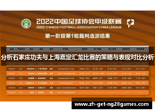分析石家庄功夫与上海嘉定汇龙比赛的策略与表现对比分析 分析石家庄功夫与上海嘉定汇龙比赛的策略与表现对比分析